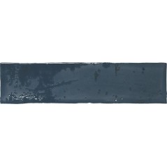 Carrelage métal rouillé bleu foncé brillant  apegrunge blue mural brique 7.5x30cm apegrunge et navette 4.3x24.3cm picket