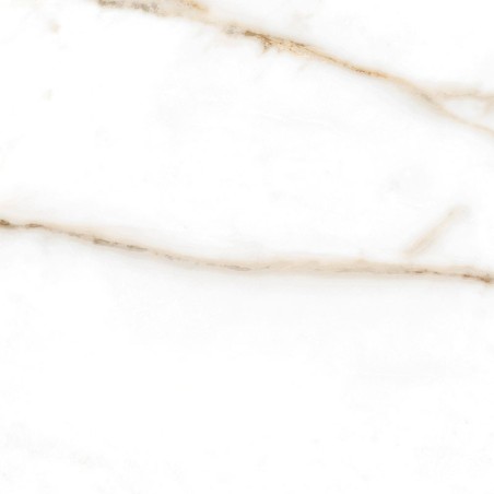 Carrelage imitation marbre blanc et or brillant rectifié 60x60cm, 60x120cm, 90x90cm, 120x120cm, Géoxbrera gold