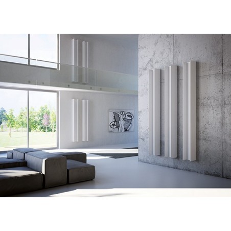 Sèche-serviette radiateur électrique vertical design contemporain salle de bain AntxT2V 180.6x23cm de couleur