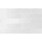 Carrelage salle de bain Effet Zellige blanc brillant 6x24.6x0.9cm eqxtribeca gypsumwhite 26871