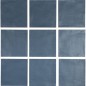 Carrelage bosselé bleu mat 13.8x13.8cm contemporain sol et mur apegdelight blue