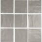 Carrelage bosselé gris mat 13.8x13.8cm contemporain sol et mur apegdelight grey