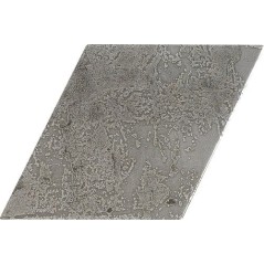 Carrelage imitation ciment liquide brillant gris losange rombo 15x25.9cm brique 7.5x30cm, apesnap cinder