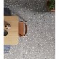 Carrelage effet terrazzo mat 60x60cm, 90x90cm et 120x120cm rectifié sur fond gris, santadeconcrete medium grey