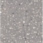 Carrelage effet terrazzo mat 60x60cm, 90x90cm et 120x120cm rectifié sur fond gris, santadeconcrete medium grey