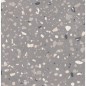 Carrelage effet terrazzo mat 60x60cm, 90x90cm et 120x120cm rectifié sur fond gris, santadeconcrete medium grey