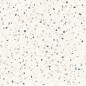 Carrelage effet terrazzo mat 60x60cm, 90x90cm et 120x120cm rectifié sur fond blanc, santadeconcrete medium white