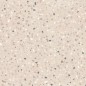 Carrelage effet terrazzo mat 60x60cm, 90x90cm et 120x120cm rectifié sur fond taupe, santadeconcrete medium sand