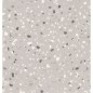 Carrelage effet terrazzo mat 60x60cm, 90x90cm et 120x120cm rectifié sur fond gris clair, santadeconcrete medium perle