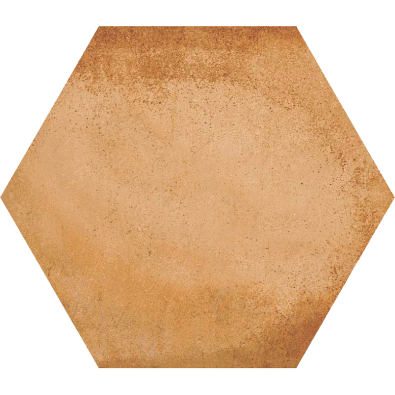 Carrelage hexagone blanc imitation terre cuite 23x26.6cm Vivbampton naturel