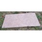 Margelle piscine, plate en pierre taupe vieilli 60X33X3cm bord droit et bord rond, artsinai perle