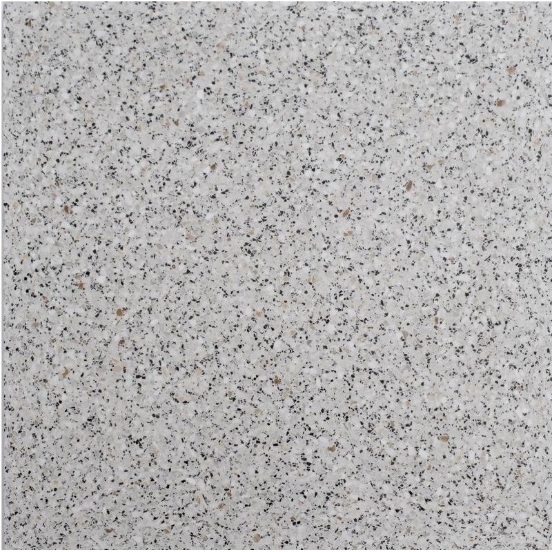 Carrelage terrazzo véritable blanc brillant 40x40x2cm Dif granito blanc