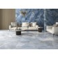 Carrelage imitation onyx marble bleu brillant rectifié 60x120cm, 120x120cm, Géoxoniblu