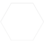 Carrelage hexagone blanc uni effet carreau ciment 25x22cm dif capri blanc uni mat