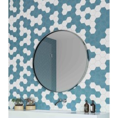 Carrelage hexagonal, petite tomette blanc mat sol et mur , 11,6x10cm D small hexagone blanc promotion