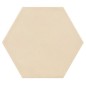 Carrelage hexagonal, petite tomette ivoire mat sol et mur, 11,6x10cm Dif small hexagone ivoire promotion