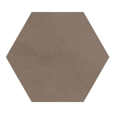 Carrelage hexagonal, petite tomette taupe mat sol et mur, 11,6x10cm D small hexagone taupe promotion