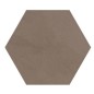 Carrelage hexagonal, petite tomette taupe mat sol et mur, 11,6x10cm Dif small hexagone taupe promotion