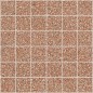 Mosaique imitation terrazzo poli rouge mat et brillant rectifié 30x30cm sur trame santanewdeco mosaico fire kry