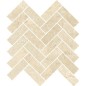 Mosaique imitation marbre beige mat, douche, chevrons, santathemar spina crema marfil sur trame 30x30cm