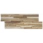 Parement en bois naturel avec des morceaux de 2cm de large mox manaus2 20x49.5x2cm