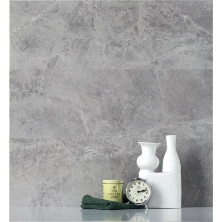 Carrelage mitation marbre gris satiné 60x120x1cm rectifié , salle de bain, santagrigiosavoia