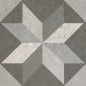 Carrelage patchwork décor gris 30x30cm Viv gredos