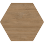 Carrelage hexagonal grand format marbre blanc, ciment gris, et bois naturel mat 51.9x59.9cm, sol et mur. Viv