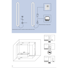 Sèche-serviette radiateur électrique design, salle de bain, AntT1P noir mat avec fente porte-serviette