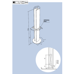 Sèche-serviette radiateur électrique blanc mat salle de bain contemporain 170x14.1cm anttower