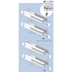 Radiateur électrique horizontal contemporain design noir mat , hauteur 23cm AntT20 sans embout