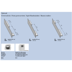 Sèche-serviette  radiateur électrique design salle de bain AntT1P blanc mat avec fente porte-serviettes