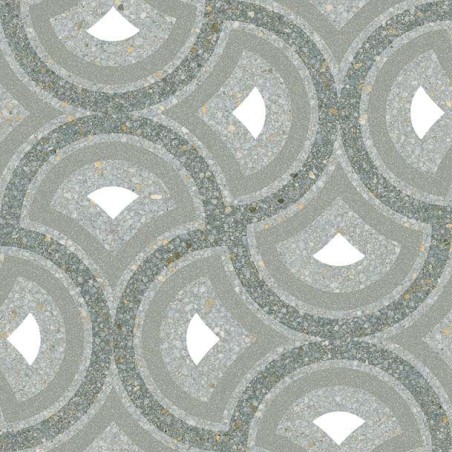 Carrelage imitation carreau ciment decor gris vert 20x20 cm, V pigneto mar