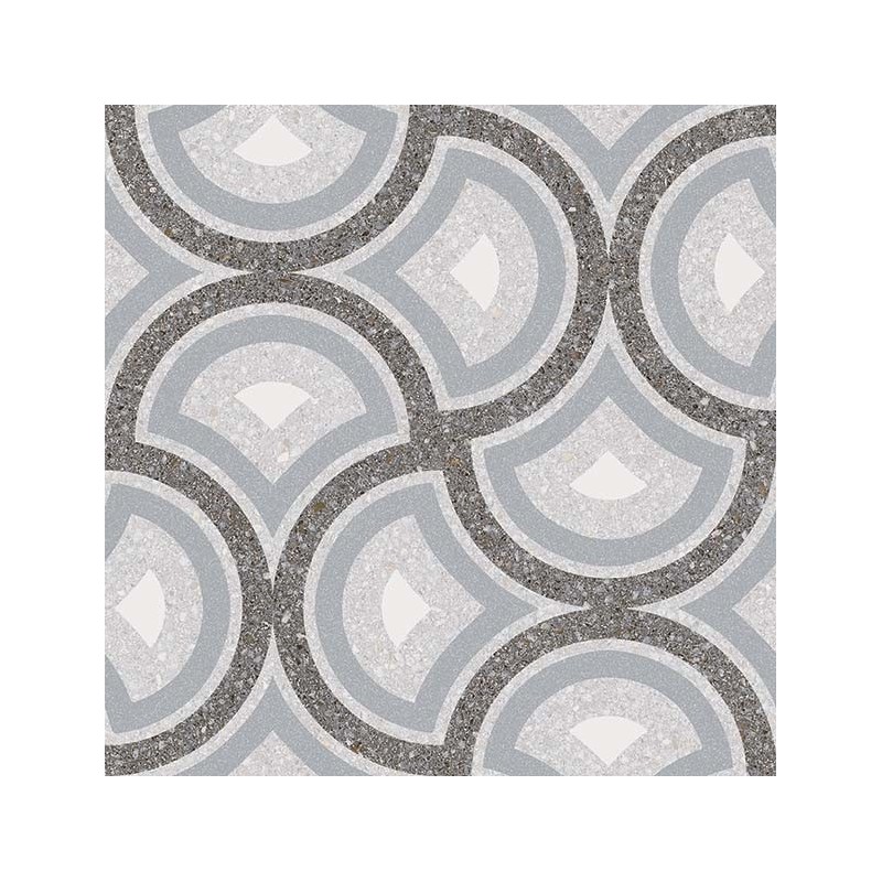 Carrelage imitation carreau ciment decor gris clair 20x20 cm, V pigneto