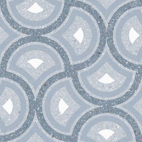 Carrelage imitation carreau ciment decor bleu  20x20 cm, V pigneto nube