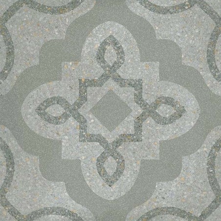 Carrelage imitation carreau ciment decor gris vert 20x20 cm, V tercelo mar