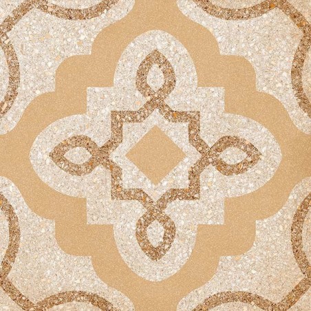 Carrelage imitation carreau ciment decor beige  20x20 cm, V tercello beige