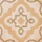 Carrelage imitation carreau ciment decor beige  20x20 cm,  Vivtercello beige