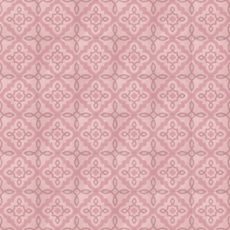 Carrelage imitation carreau ciment decor rose  20x20 cm, Vivtercello coral