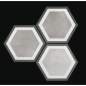 Carrelage hexagone tomette décor gris mat 23x27cm,  duresix pisa grey antidérapant R10