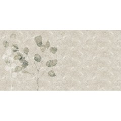 Papier peint en fibre de verre pour mur de salle de bain HORTOBOT_INKYJRD1901 feuille verte