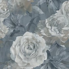 Carrelage decor fleur bleu imitation marbre brillant rectifié 60x120cm, apegfourseasons decor automne