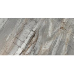 Carrelage imitation marbre noir beige et blanc poli brillant rectifié 60x120cm, apegvangogh