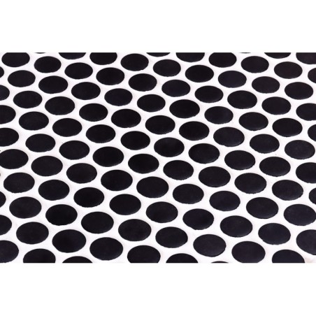 Emaux de verre rond noir mat et brillant d:19mm sur trame de 28.5x28.5cm sol et mur onxpenny black