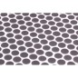 Emaux de verre rond gris foncé mat et brillant d:19mm sur plaque de 28.5x28.5cm sol et mur onxpenny dark grey