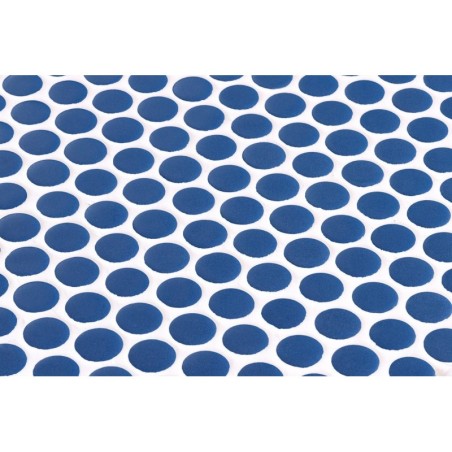 Emaux de verre rond bleu mat d:19mm sur plaque de 28.5x28.5cm sol et mur onipenny deep blue mat