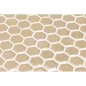 Emaux de verre hexagonal or doré mat sur plaque de 30.1x29cm sol et mur onxnatureglass new golden