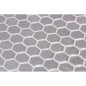 Emaux de verre hexagonal argent sur plaque de 30.1x29cm sol et mur onxnatureglass new argent