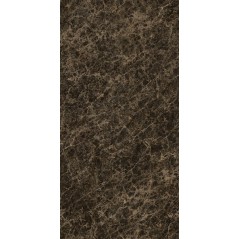 Carrelage imitation marbre noir poli brillant, faible épaisseur 6mm, 75x75cm et 75x150cm sol et mur ariosdark imperador