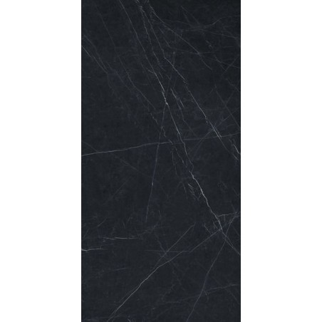 Carrelage imitation marbre noir poli brillant, faible épaisseur 6mm, 75x75cm et 75x150cm sol et mur ariosmarquina noir